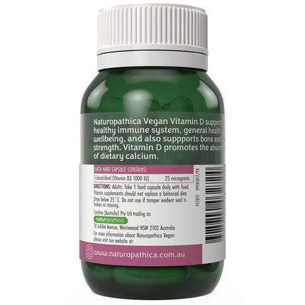 Naturopathica Vegan Vitamin D 60 Capsules