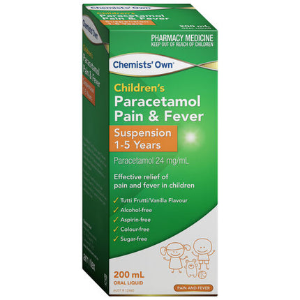 Chemists' Own Childrens Paracetamol 1-5 Years 200ml