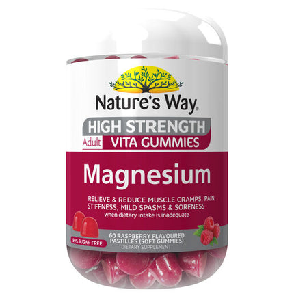 Nature's Way Extra Strength Magnesium Gummies 60 Pastilles