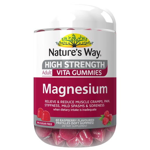 Nature's Way Extra Strength Magnesium Gummies 60 Pastilles