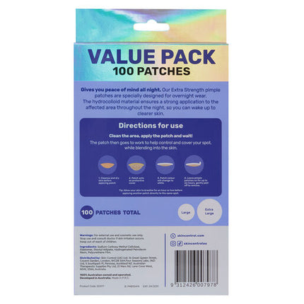 Skin Control Pimple Patch PM Value Pack 100 Patches