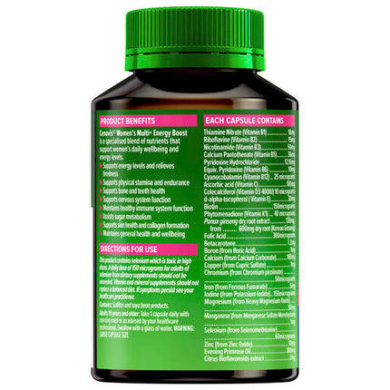 Cenovis Women's Multi + Energy Boost Capsules 50
