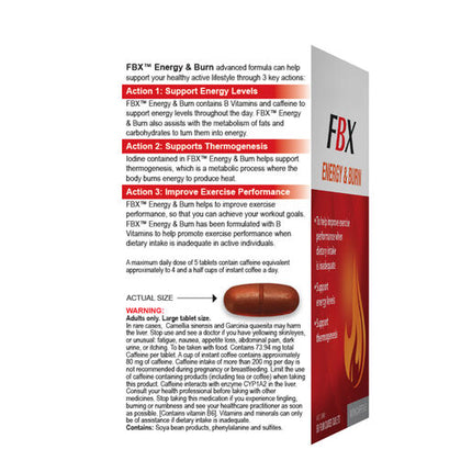 Naturopathica FBX Energy & Burn 60 Tablets