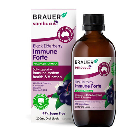 Brauer Sambucus Black Elderberry Immune Forte 200ml