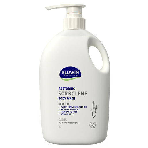 Redwin Sorbolene Body Wash with Vitamin E 1L (SLS Free)