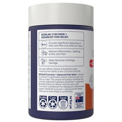 Bioglan Curcumin + Advanced Pain Relief 50 Tablets