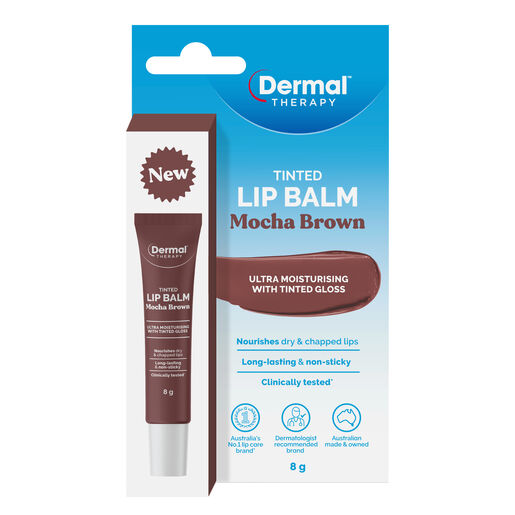 Dermal Therapy Tinted Lip Balm - Mocha Brown 8 g