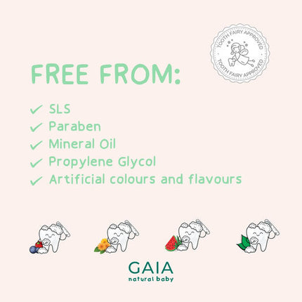 Gaia Natural Baby Probiotic Toothpaste Mild Mint 50g