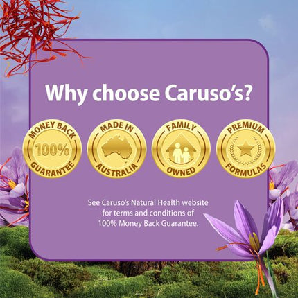 Caruso's Saffron + L-Theanine 30 Tablets