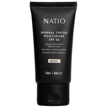 Natio Tinted Moisturiser Mineral Beige SPF50 50g