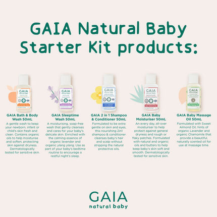 Gaia Natural Baby Starter Kit 5 x 50mL