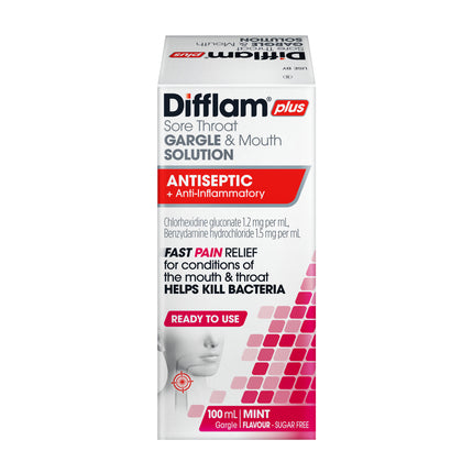 Difflam-C Ready To Use Sore Throat Gargle & Mouth Solution 100mL