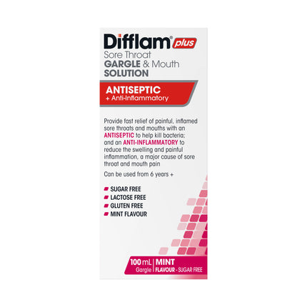 Difflam-C Ready To Use Sore Throat Gargle & Mouth Solution 100mL