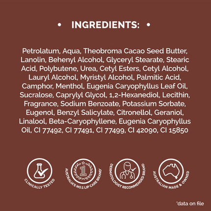 Dermal Therapy Tinted Lip Balm - Mocha Brown 8 g