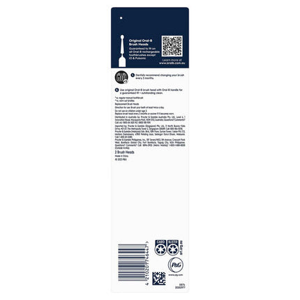 Oral B Sensitive Clean Replacement Brush Heads 2 Pack