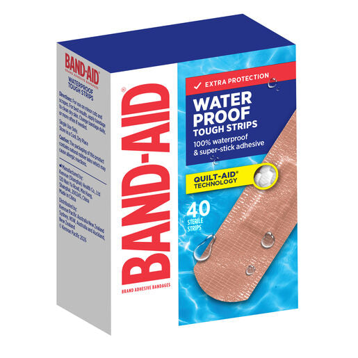 Band-Aid Waterproof Tough Strips 40 Pack