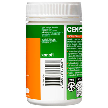 Cenovis Chewable Mega C Orange 1000mg 100 tablets
