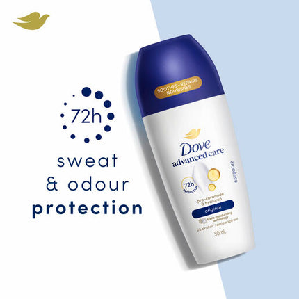 Dove Women's Advanced Care Roll On Deodorant Original 50ml