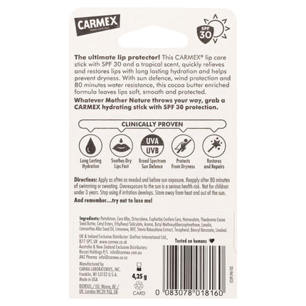 Carmex Tropical SPF 30 Lip Balm