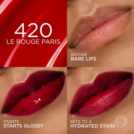 L'Oreal Hyaluron Tint Lip Stain Serum 420 Le Rouge Paris