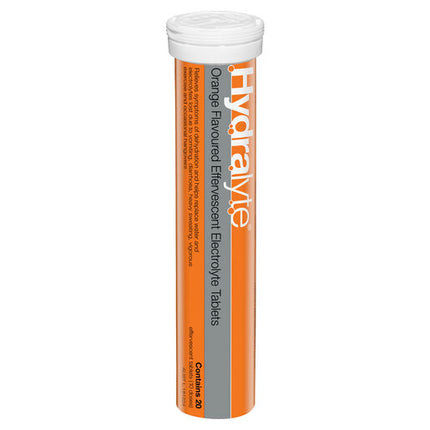 Hydralyte Effervescent Electrolyte Tablets Orange 40 Tablets