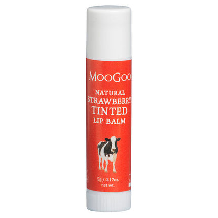 MooGoo Natural Lip Balm Strawberry Tinted 5g