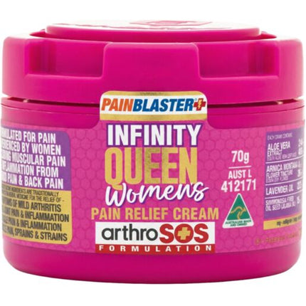 Pain Blaster Infinity Queen Women's Pain Relief Cream 70g by Athelite