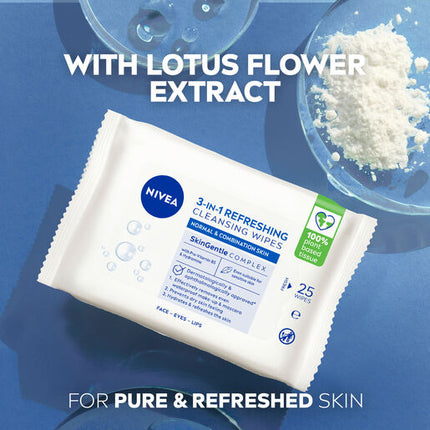 Nivea Daily Essentials Refreshing Face Wipes 7pk