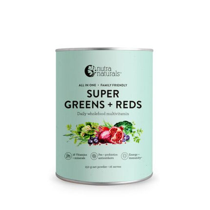 Nutra Naturals Super Greens + Reds 150g