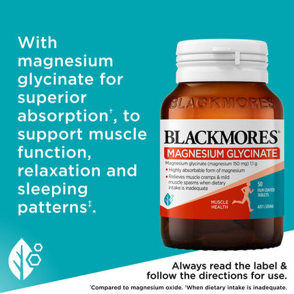 Blackmores Magnesium Glycinate 50 Tablets