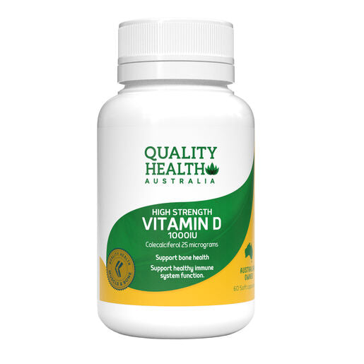 Quality Health Vitamin D 1000IU 60 Capsules