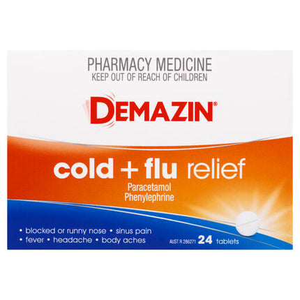 Demazin Cold & Flu Relief 24 Tablets