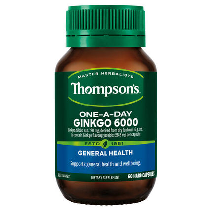 Thompson's 1-A-Day Ging 6000mg Capsules 60