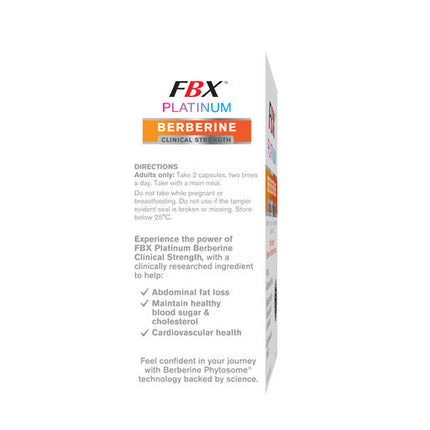 Naturopathica FBX Platinum Berberine Clinic Strength 40 Hard Capsules