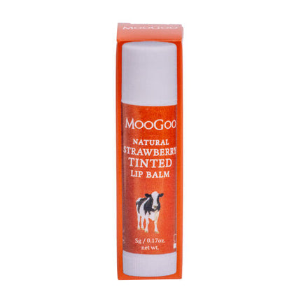 MooGoo Natural Lip Balm Strawberry Tinted 5g