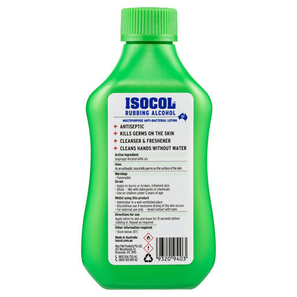 Isocol Rubbing Alcohol Antiseptic 345mL