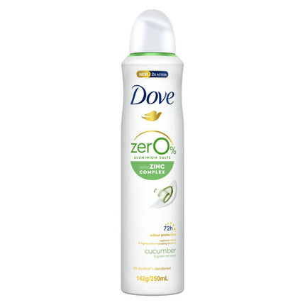 Dove Women Deodorant Cucumber Zero % Aluminum 250ml