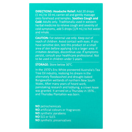 Thursday Plantation Peppermint Oil 25mL Headache Relief