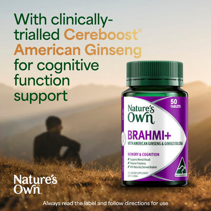Nature's Own Brahmi+ 50 Tablets