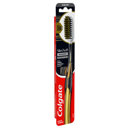 Colgate Slim Soft Advanced Charcoal Toothbrush Ultra Soft