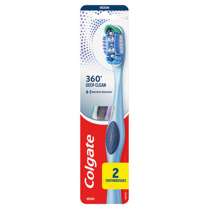 Colgate 360° Toothbrush Medium Twin Pack