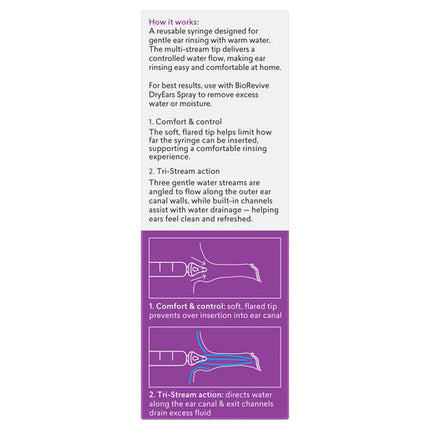 Biorevive Rinse Ears Water Flushing Syringe