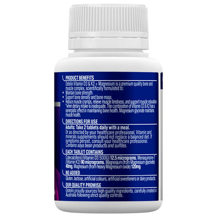 Ostelin Vitamin D3 & K2 + Magnesium 60 Tablets