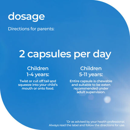 Nature's Way Kids Smart Bursts High DHA Omega-3 Fish Oil 180 Chewable Soft Capsules