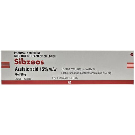 Sibzeos Azelaic Acid Gel 15% w/w 50g Gel