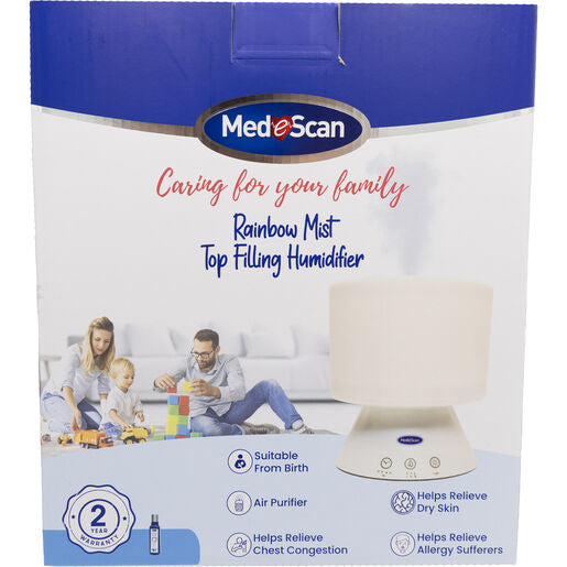 Medescan Rainbow Mist Top Filling Humidifier