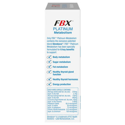 Naturopathica FBX Platinum Metabolism 30 Capsules