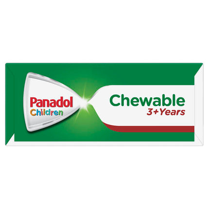 Panadol Children 3+ Years Chewable, Cherry Flavour, 24 Tablets