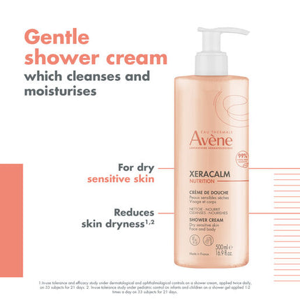 Avène Xeracalm Nutrition Shower Cream 500ml - Cleanser For Very Dry Skin