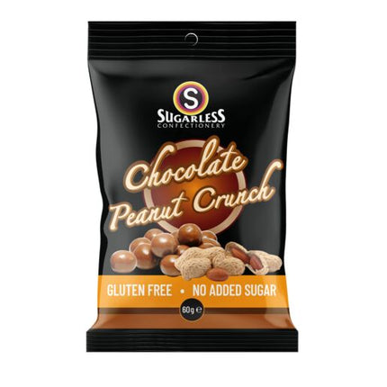 Sugarless Choc Crunch Balls Choc Peanut 60G